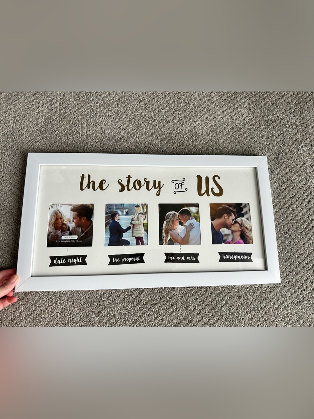 White 'The Story of Us' Multi-Photo Frame - Brand:
